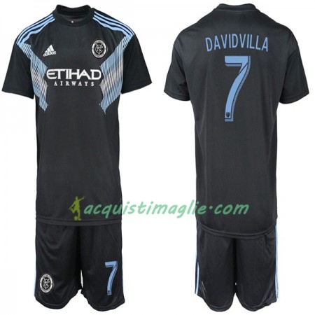 Divisa di Calcio New York City DAVIDVILLA 7 Bambino Trasferta 2018/2019